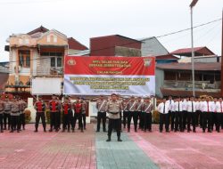 Polres Nias Selatan Siap Amankan Lalu Lintas Jelang Natal, Gelar Apel Operasi Zebra Toba 2025